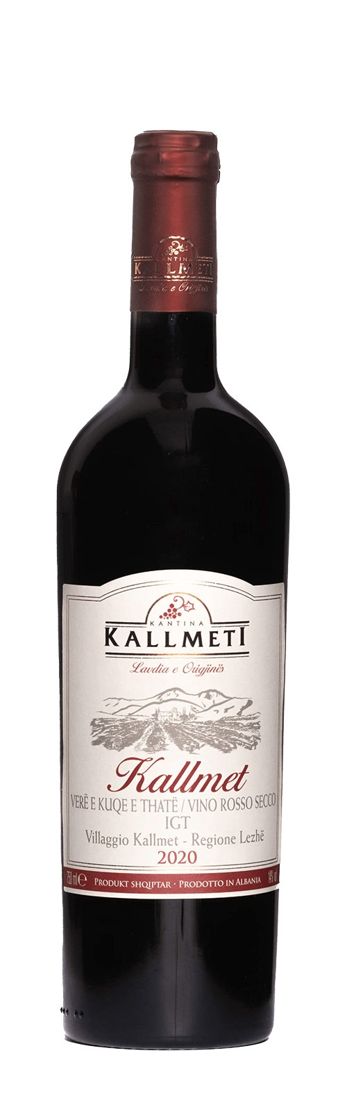 Albanian Red Wine Kallmet Classic 2020 - 14% vol. - KALLMETI Winery - Me Zemër 