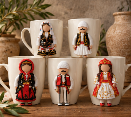 Trashëgimi – Handcrafted Albanian Heritage Mug