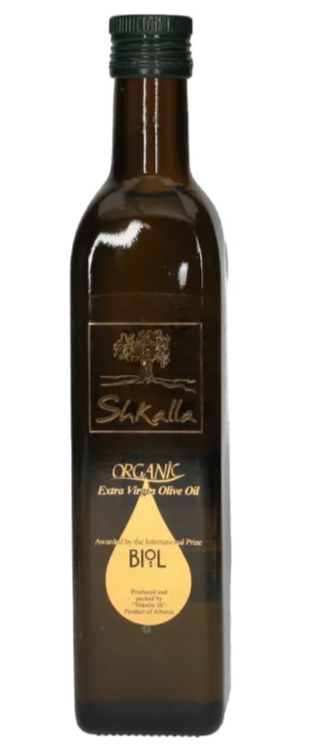 Biologico Olio d'oliva - 0,5L Gold Medal - SHKALLA OIL - Me Zemër Shkalla Sh.Me Zemër