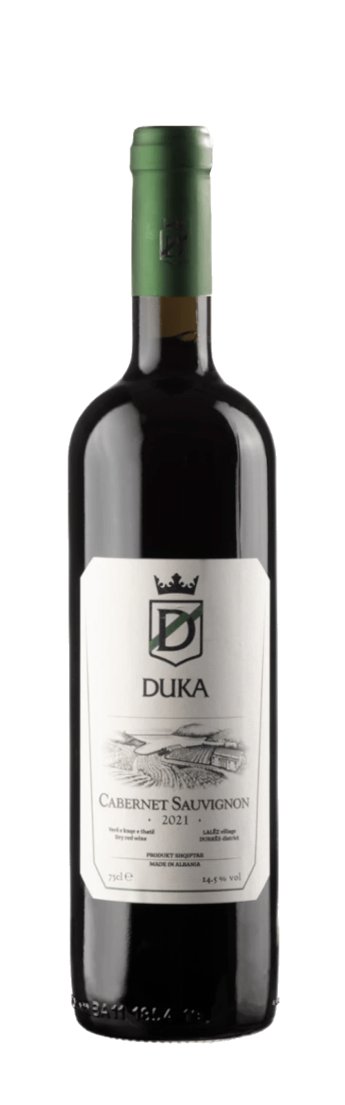 Cabernet Sauvignon 2021 - 14,5% vol - Cantina DUKA - Me Zemër - Duka - Me Zemër