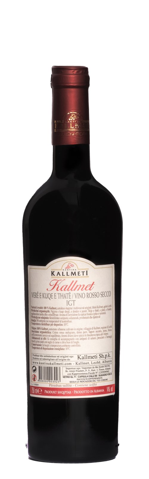 Kallmet Classic 2020 - 14% vol. - KALLMETI Winery - Me Zemër KallmetiMe Zemër