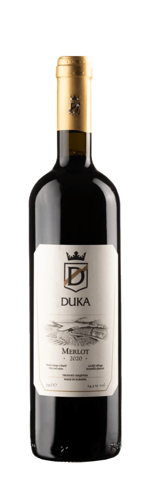 Merlot 2020 - 14,5% vol. - DUKA Winery - Me Zemër DukaMe Zemër