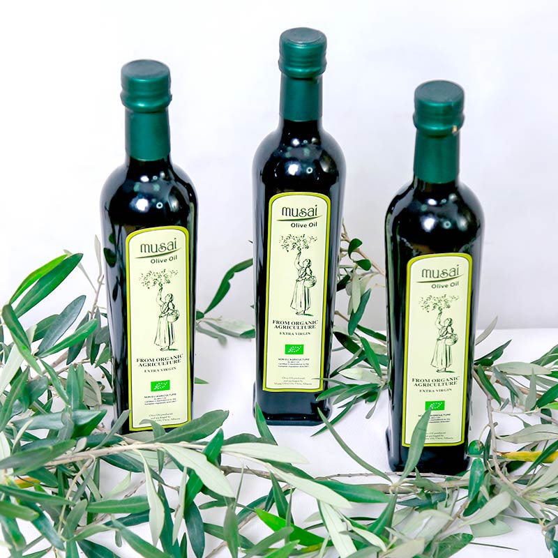 Olio Biologico Extra Vergine d'Oliva - 0,5 L Gold Medal - MUSAI Oil - Me Zemër MusaiMe Zemër