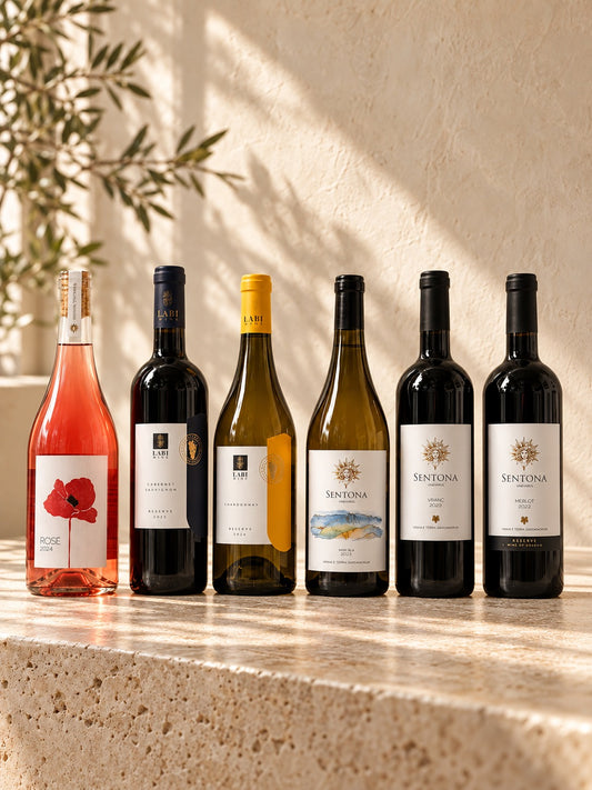 Vineyard Flavors box: six wines from Labi and Sentona, Rahovec
