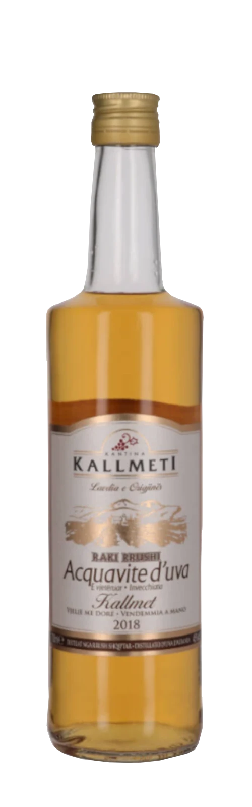 Albanian aged Raki bottle Kallmet 2018